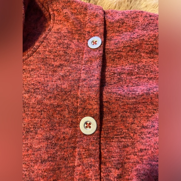 Ruby Rd. Women's Cozy Button Overlay Top small - Picture 10 of 11